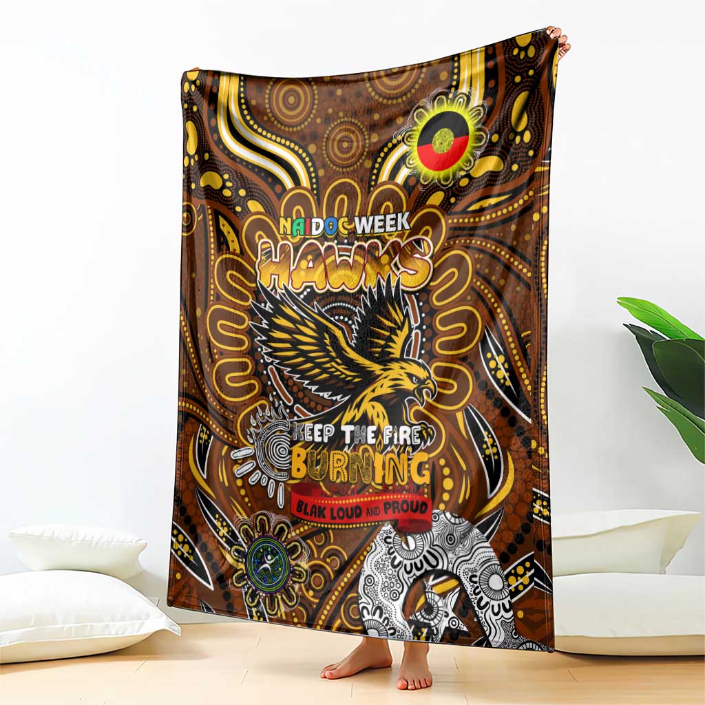Hawthorn Hawks NAIDOC Week 2024 Blanket Mascot Football
