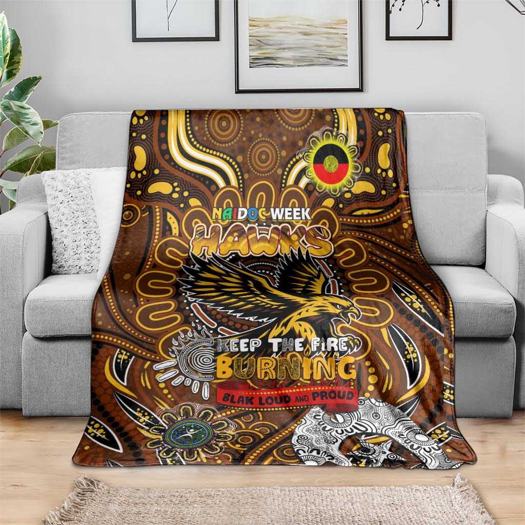 Hawthorn Hawks NAIDOC Week 2024 Blanket Mascot Football