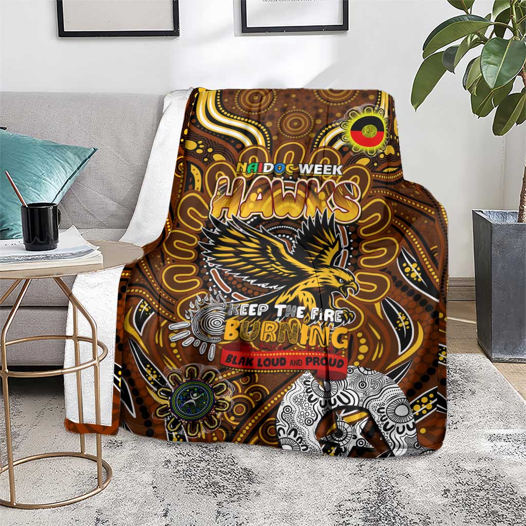 Hawthorn Hawks NAIDOC Week 2024 Blanket Mascot Football