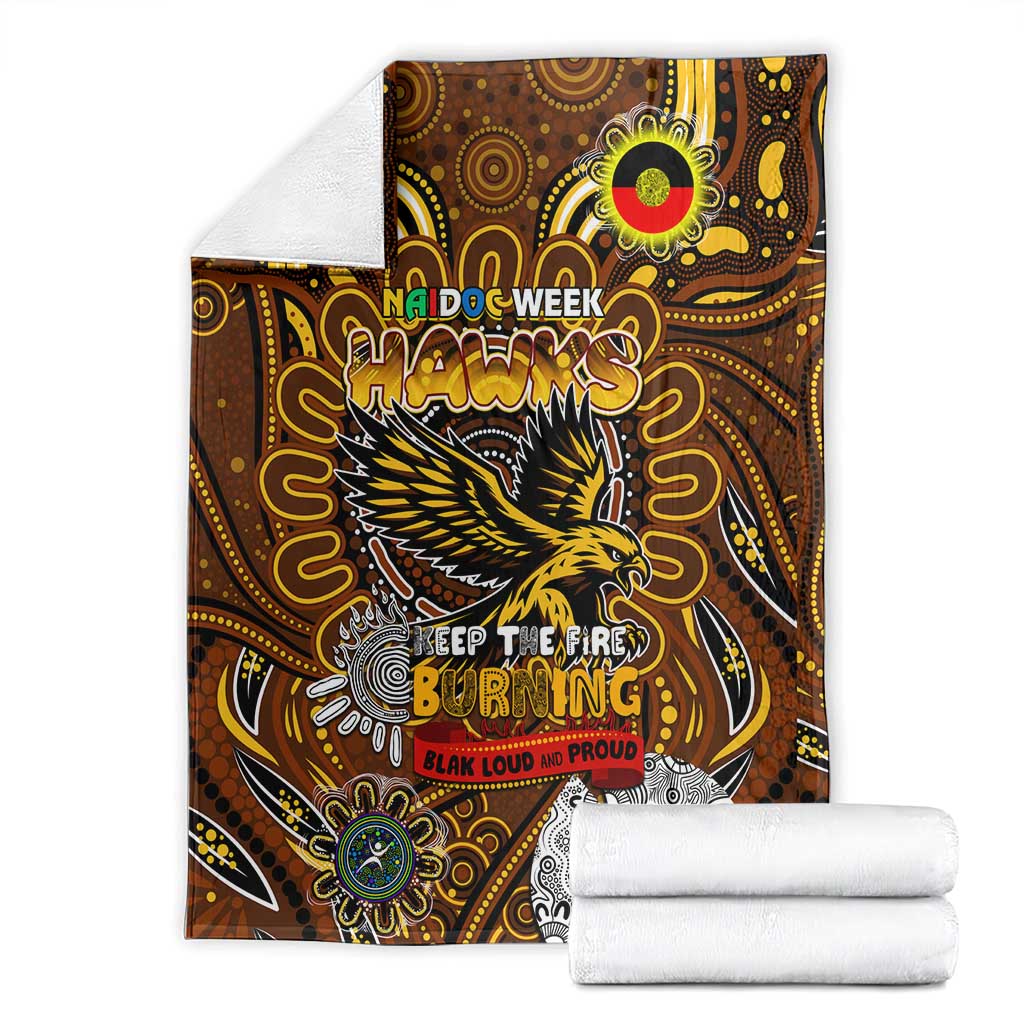 Hawthorn Hawks NAIDOC Week 2024 Blanket Mascot Football