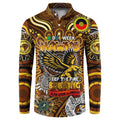 Custom Hawthorn Hawks NAIDOC Week 2024 Button Sweatshirt Mascot Football