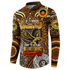 Custom Hawthorn Hawks NAIDOC Week 2024 Button Sweatshirt Mascot Football