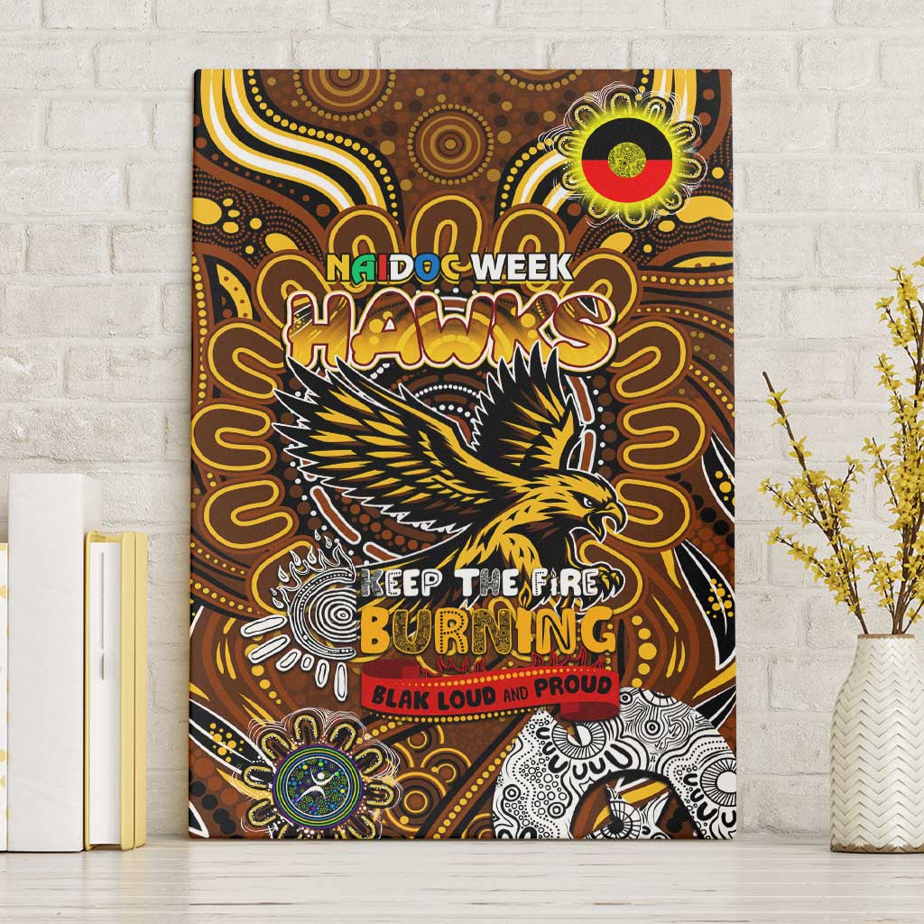 Hawthorn Hawks NAIDOC Week 2024 Canvas Wall Art Mascot Football