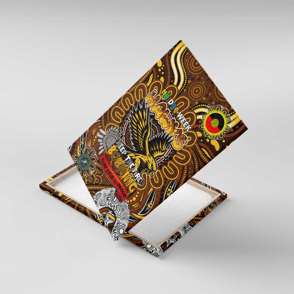 Hawthorn Hawks NAIDOC Week 2024 Canvas Wall Art Mascot Football