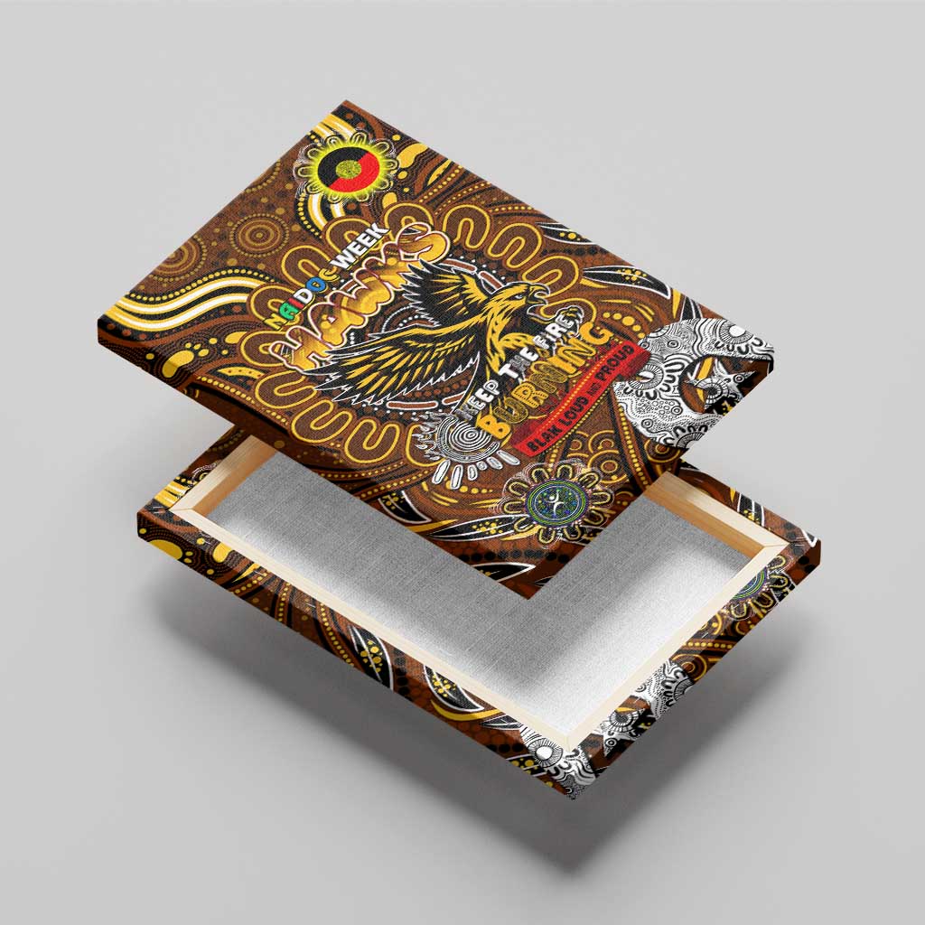 Hawthorn Hawks NAIDOC Week 2024 Canvas Wall Art Mascot Football