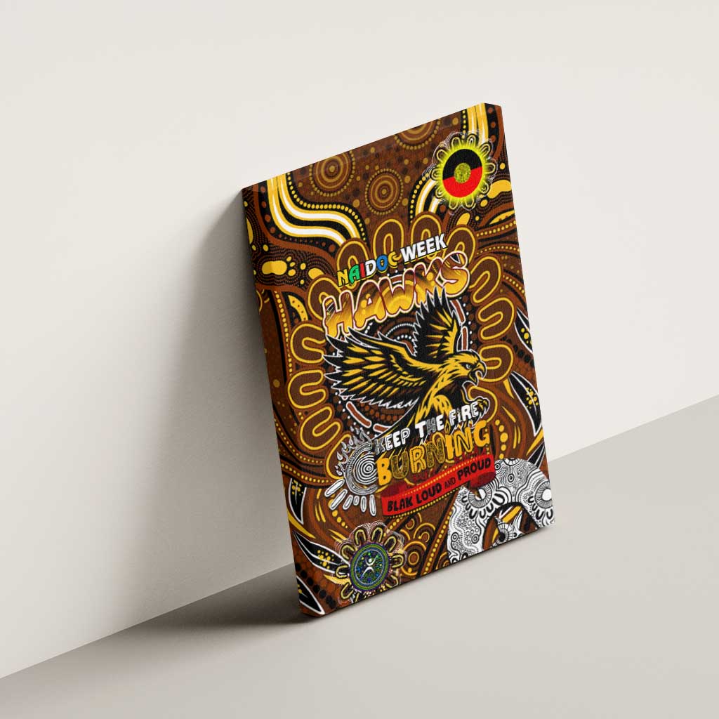 Hawthorn Hawks NAIDOC Week 2024 Canvas Wall Art Mascot Football