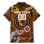 Custom Hawthorn Hawks NAIDOC Week 2024 Family Matching Mermaid Dress and Hawaiian Shirt Mascot Football