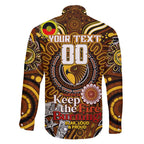 Custom Hawthorn Hawks NAIDOC Week 2024 Family Matching Mermaid Dress and Hawaiian Shirt Mascot Football