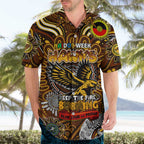 Custom Hawthorn Hawks NAIDOC Week 2024 Hawaiian Shirt Mascot Football