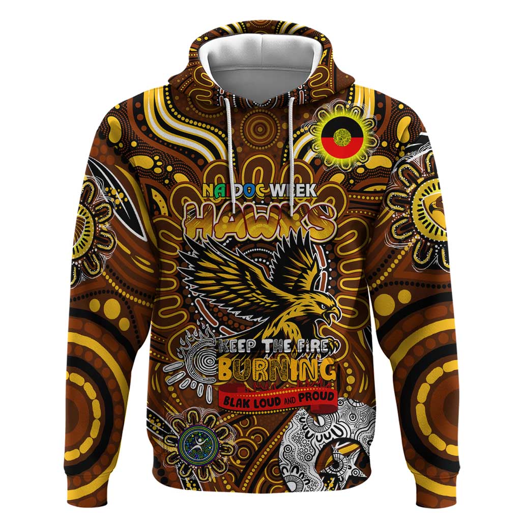 Custom Hawthorn Hawks NAIDOC Week 2024 Hoodie Mascot Football