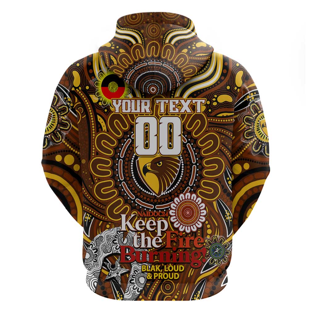 Custom Hawthorn Hawks NAIDOC Week 2024 Hoodie Mascot Football