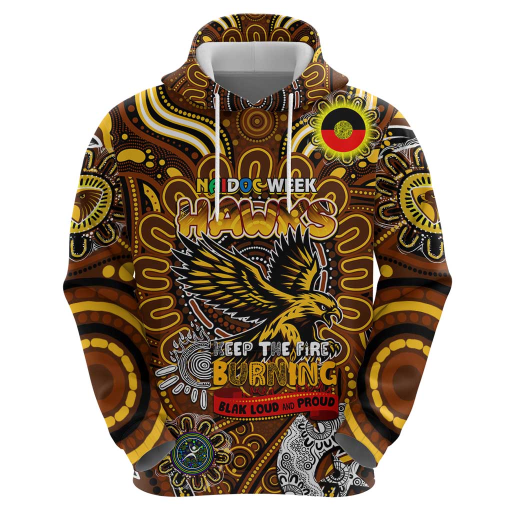 Custom Hawthorn Hawks NAIDOC Week 2024 Hoodie Mascot Football