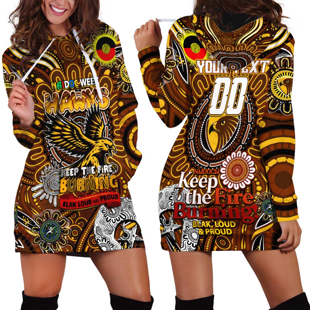 Custom Hawthorn Hawks NAIDOC Week 2024 Hoodie Dress Mascot Football