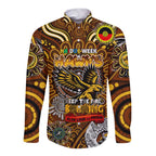 Custom Hawthorn Hawks NAIDOC Week 2024 Long Sleeve Button Shirt Mascot Football