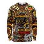Custom Hawthorn Hawks NAIDOC Week 2024 Long Sleeve Shirt Mascot Football