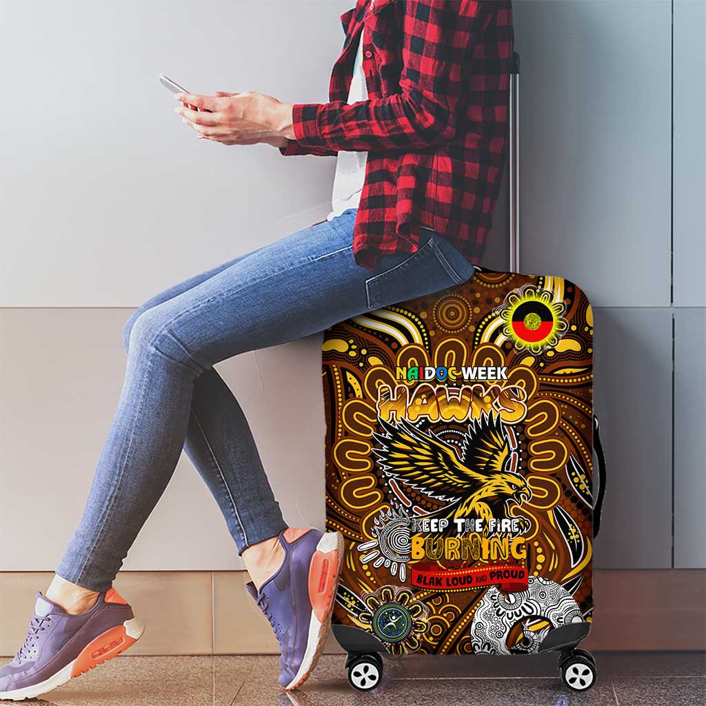 Hawthorn Hawks NAIDOC Week 2024 Luggage Cover Mascot Football