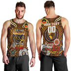 Custom Hawthorn Hawks NAIDOC Week 2024 Men Tank Top Mascot Football