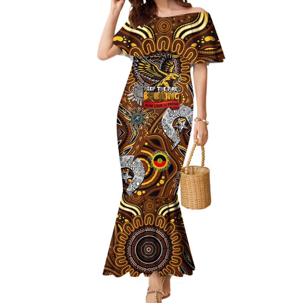 Custom Hawthorn Hawks NAIDOC Week 2024 Mermaid Dress Mascot Football