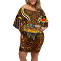 Custom Hawthorn Hawks NAIDOC Week 2024 Off Shoulder Short Dress Mascot Football