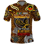 Custom Hawthorn Hawks NAIDOC Week 2024 Polo Shirt Mascot Football