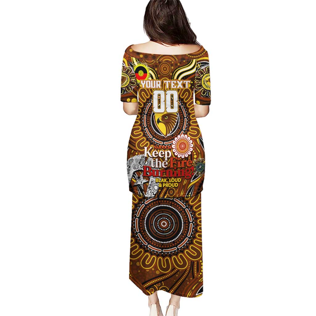 Custom Hawthorn Hawks NAIDOC Week 2024 Puletasi Mascot Football
