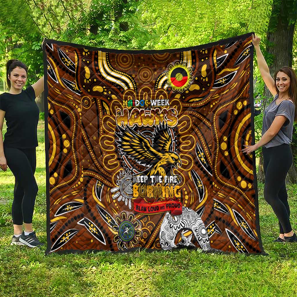 Hawthorn Hawks NAIDOC Week 2024 Quilt Mascot Football