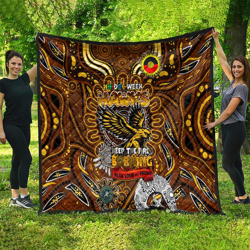 Hawthorn Hawks NAIDOC Week 2024 Quilt Mascot Football
