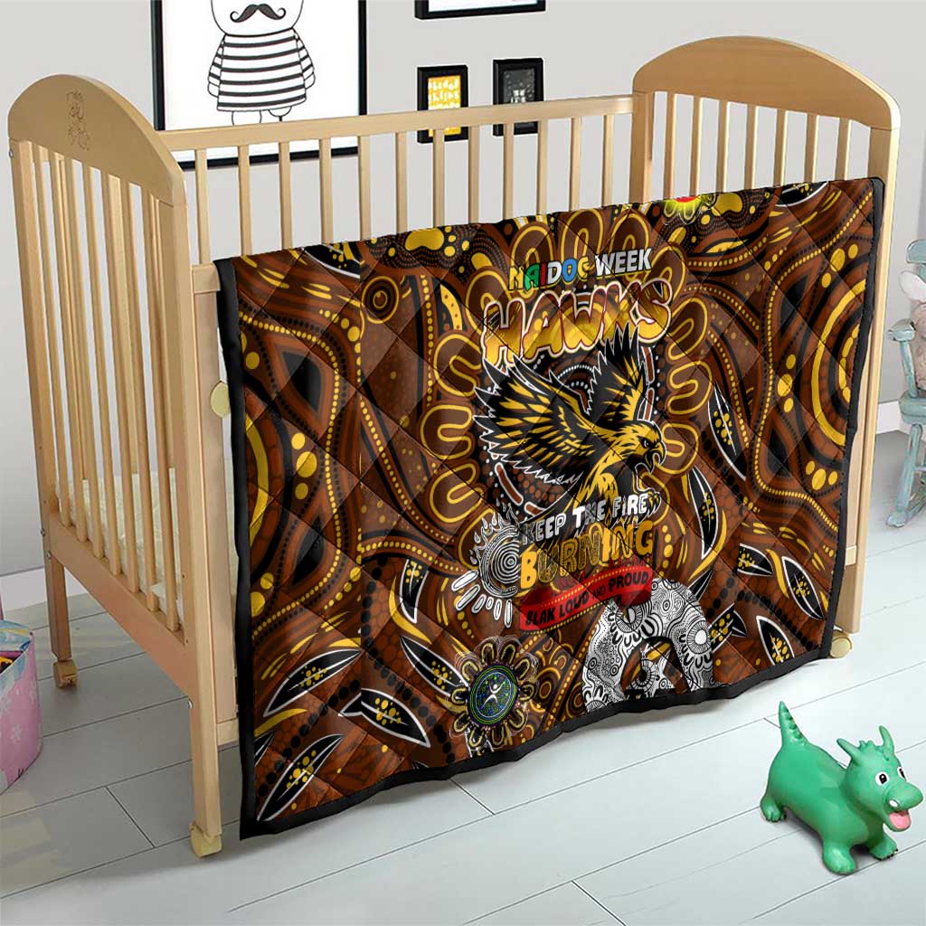 Hawthorn Hawks NAIDOC Week 2024 Quilt Mascot Football