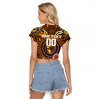 Custom Hawthorn Hawks NAIDOC Week 2024 Raglan Cropped T Shirt Mascot Football