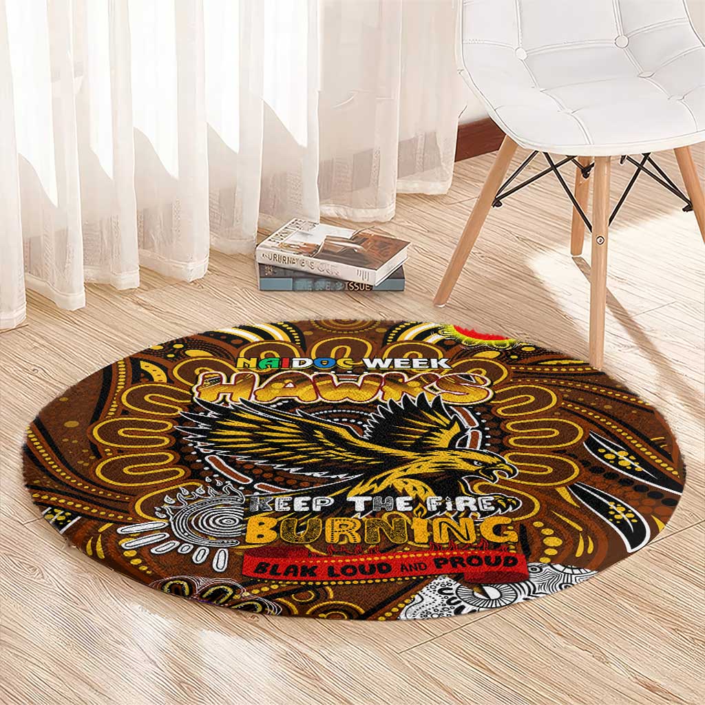 Hawthorn Hawks NAIDOC Week 2024 Round Carpet Mascot Football