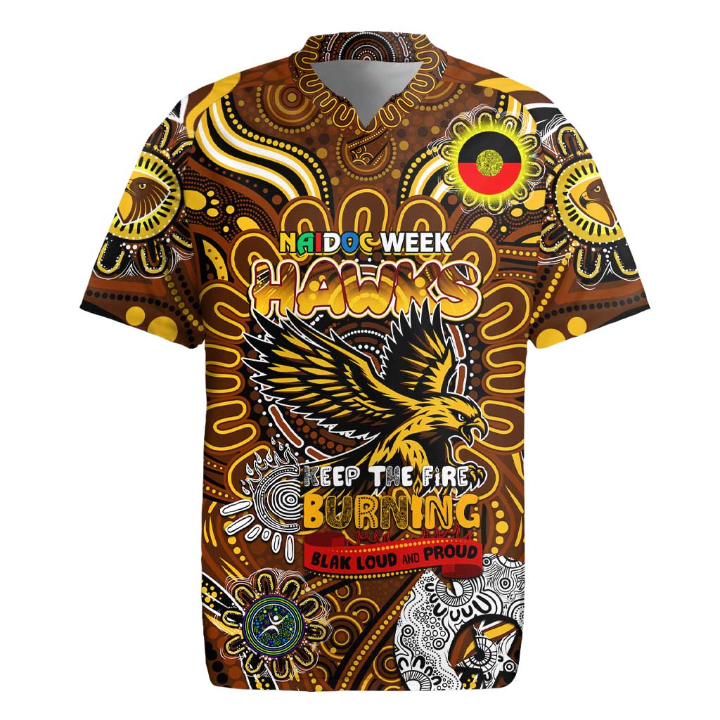 Custom Hawthorn Hawks NAIDOC Week 2024 Rugby Jersey Mascot Football