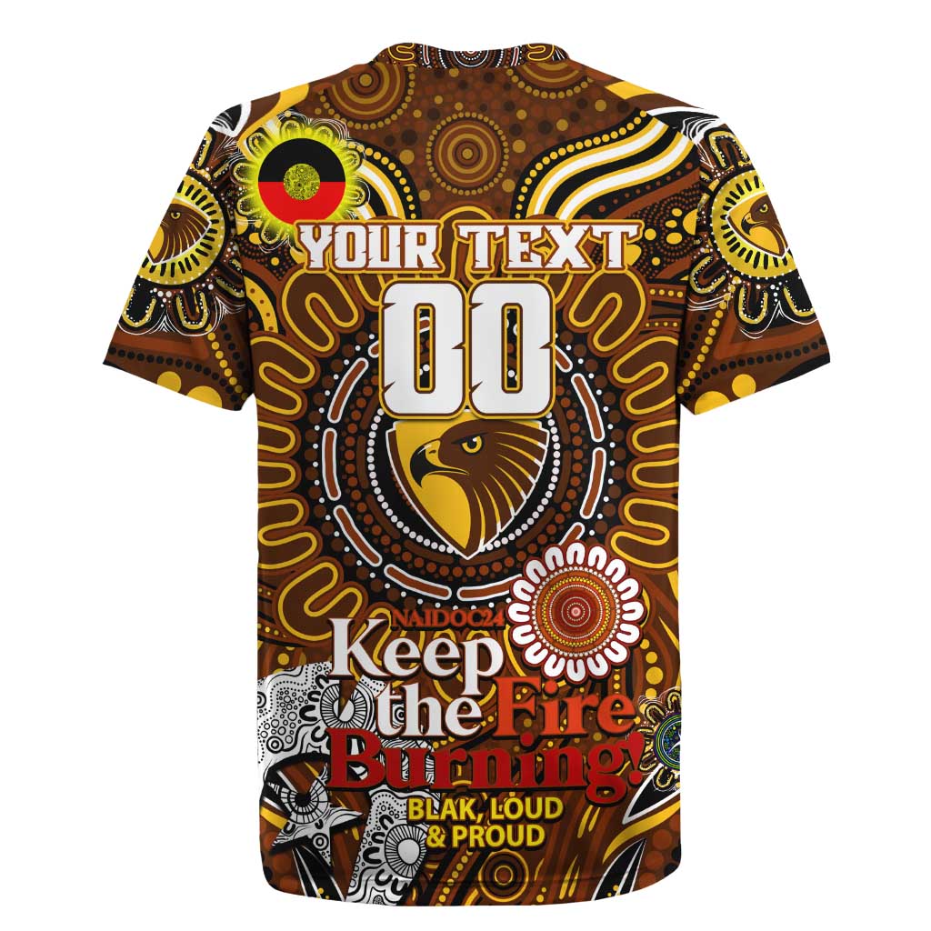 Custom Hawthorn Hawks NAIDOC Week 2024 Rugby Jersey Mascot Football