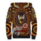 Custom Hawthorn Hawks NAIDOC Week 2024 Sherpa Hoodie Mascot Football