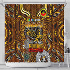 Hawthorn Hawks NAIDOC Week 2024 Shower Curtain Mascot Football