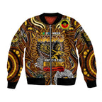 Custom Hawthorn Hawks NAIDOC Week 2024 Sleeve Zip Bomber Jacket Mascot Football