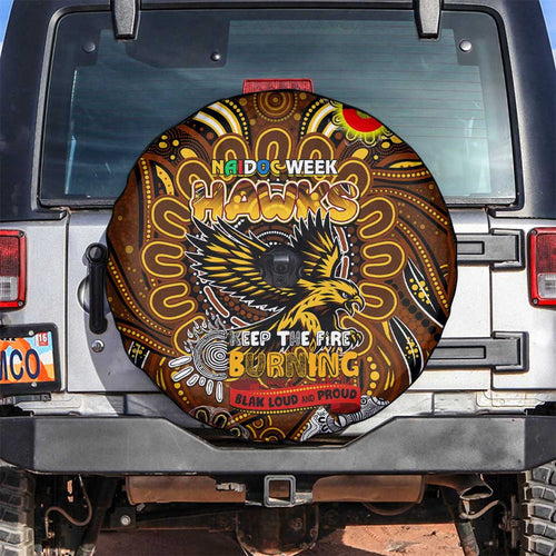 Hawthorn Hawks NAIDOC Week 2024 Spare Tire Cover Mascot Football