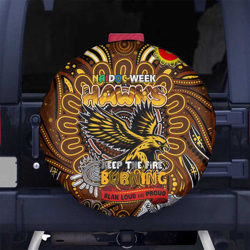 Hawthorn Hawks NAIDOC Week 2024 Spare Tire Cover Mascot Football