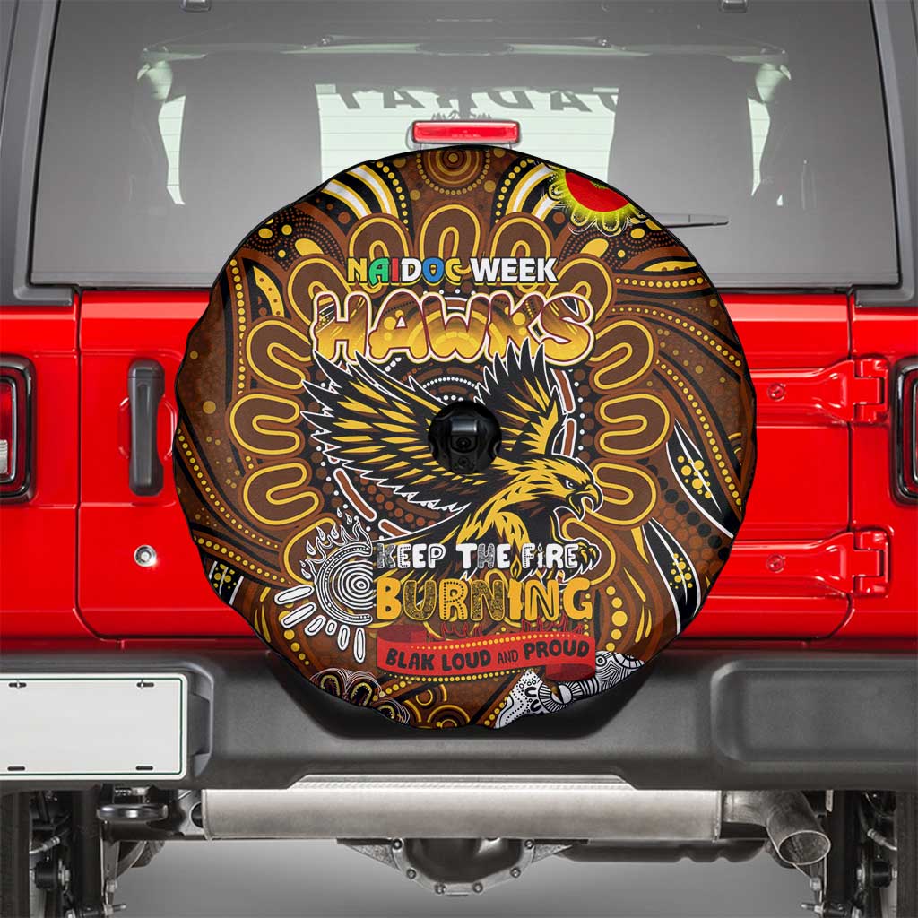Hawthorn Hawks NAIDOC Week 2024 Spare Tire Cover Mascot Football