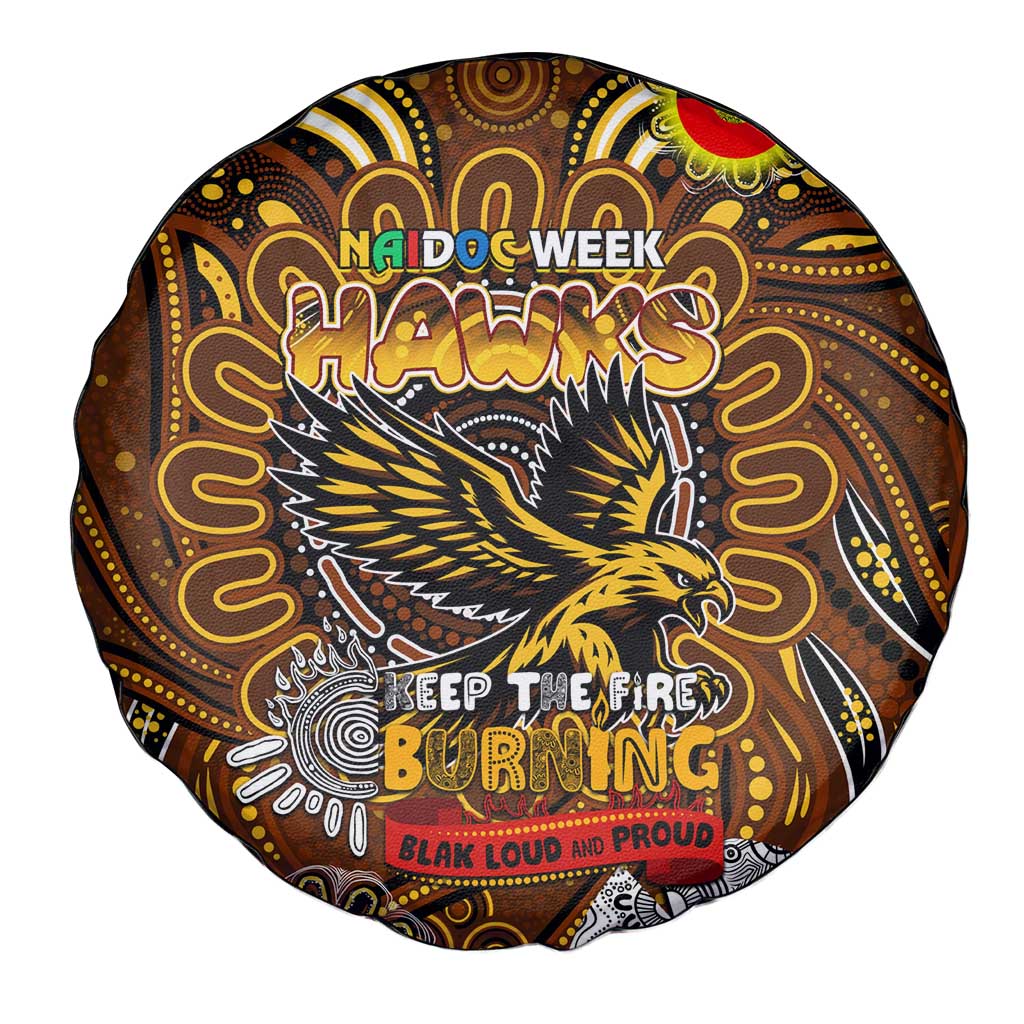 Hawthorn Hawks NAIDOC Week 2024 Spare Tire Cover Mascot Football