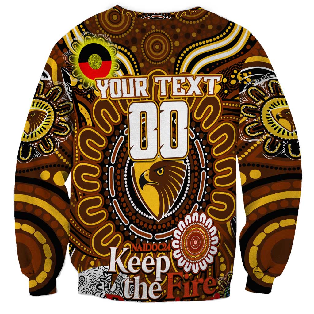 Custom Hawthorn Hawks NAIDOC Week 2024 Sweatshirt Mascot Football