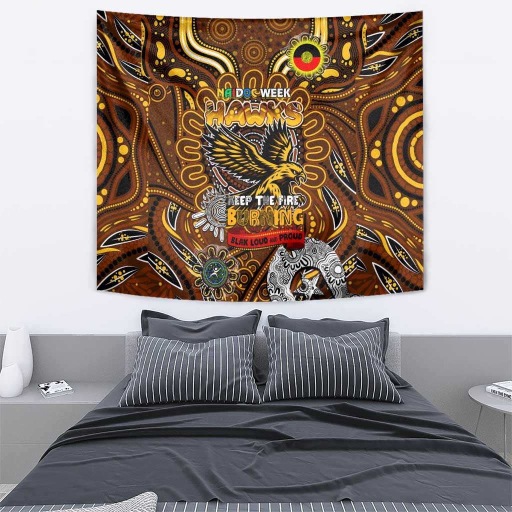 Hawthorn Hawks NAIDOC Week 2024 Tapestry Mascot Football