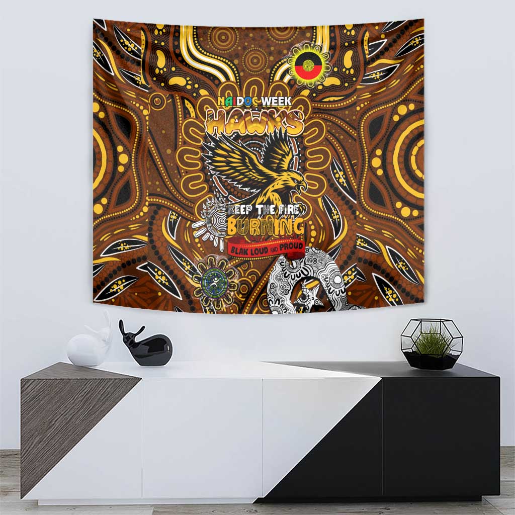 Hawthorn Hawks NAIDOC Week 2024 Tapestry Mascot Football