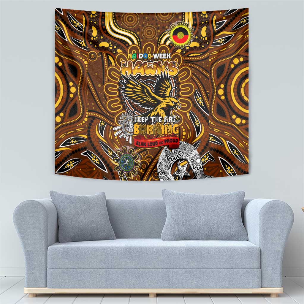 Hawthorn Hawks NAIDOC Week 2024 Tapestry Mascot Football