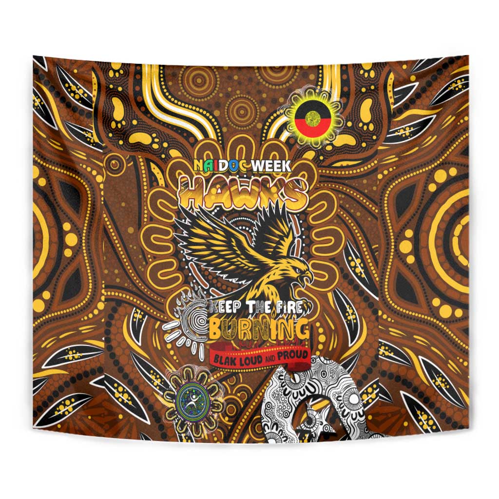 Hawthorn Hawks NAIDOC Week 2024 Tapestry Mascot Football