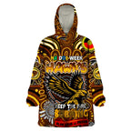 Custom Hawthorn Hawks NAIDOC Week 2024 Wearable Blanket Hoodie Mascot Football