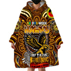 Custom Hawthorn Hawks NAIDOC Week 2024 Wearable Blanket Hoodie Mascot Football