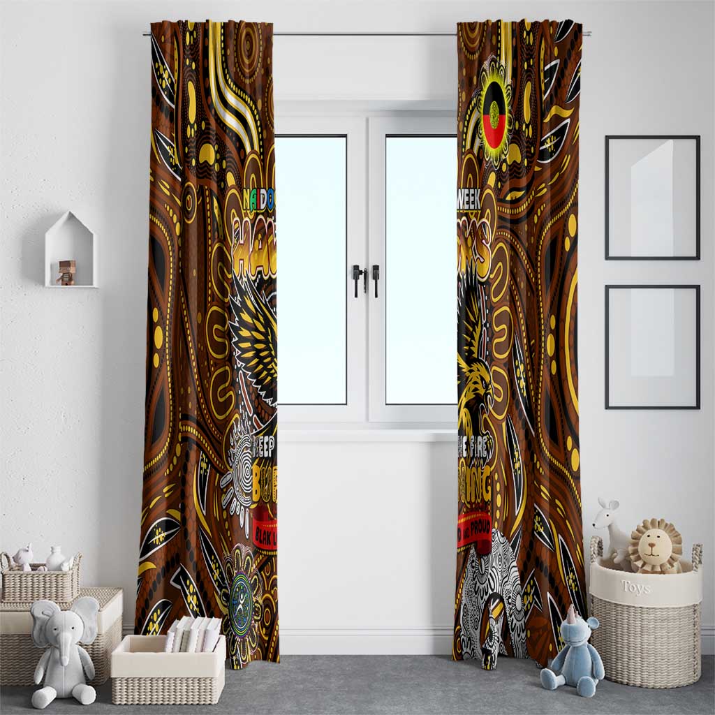 Hawthorn Hawks NAIDOC Week 2024 Window Curtain Mascot Football