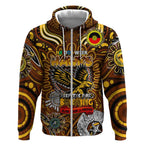 Custom Hawthorn Hawks NAIDOC Week 2024 Zip Hoodie Mascot Football