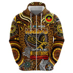 Custom Hawthorn Hawks NAIDOC Week 2024 Zip Hoodie Mascot Football