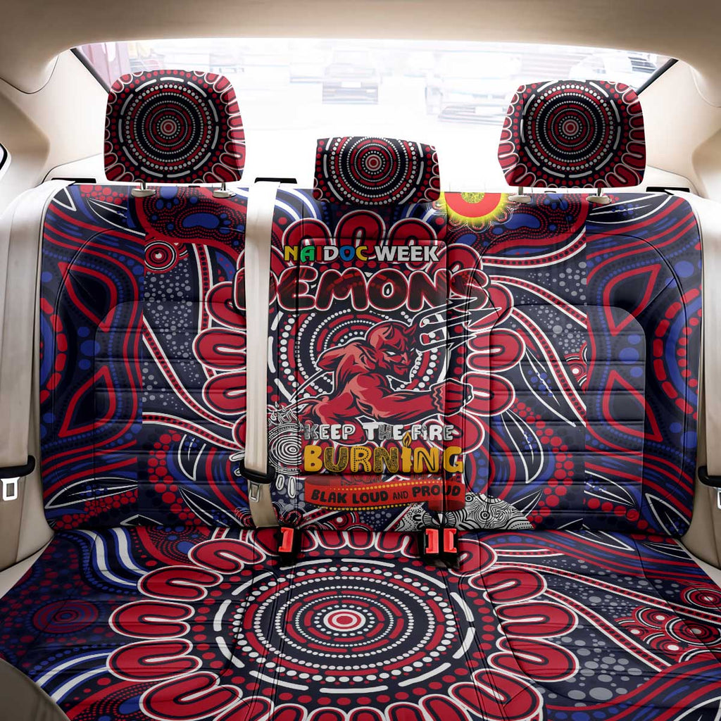 Melbourne Demons NAIDOC Week 2024 Back Car Seat Cover Mascot Football